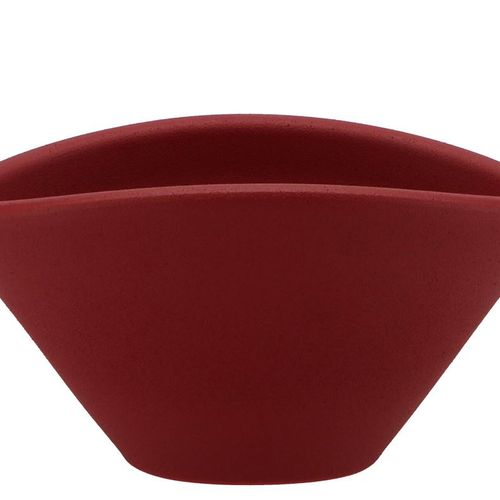 Keramik Schale Vinci Velvet rot 24x17x12cm
