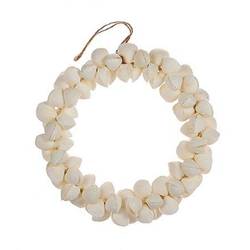 Hänger Muschelrose weiss D15cm