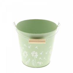 Zink Eimer Celo hell grün D13cm H12cm