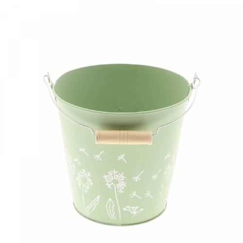 Zink Eimer Celo hell grün D13cm H12cm