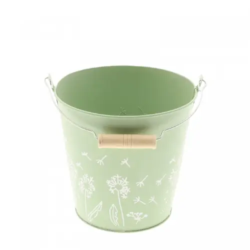 Zink Eimer Celo hell grün D13cm H12cm