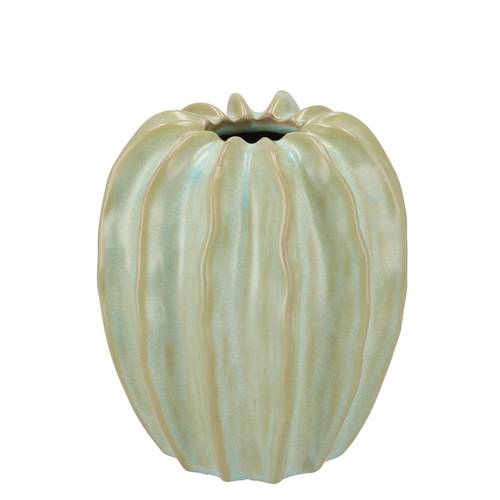 Keramik Vase Dion Structure grün 17x17x18cm