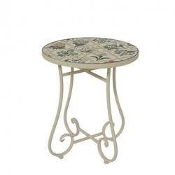 Beistelltisch Coimbra creme D39cm H46cm