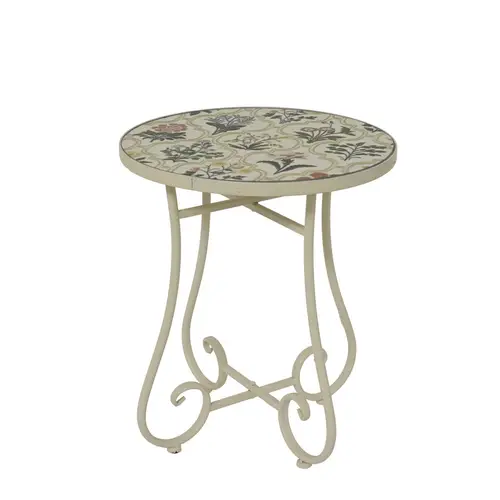 Beistelltisch Coimbra creme D39cm H46cm