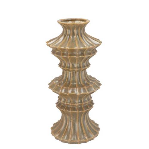 Keramik Vase Maysa dunkel grün 19x19x40cm