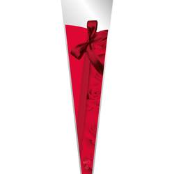 Tüte 1Rose Ribbon rot 45x13x3 x50
