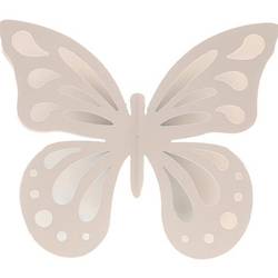 Wandaufhänger Schmetterling creme D20cm