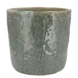 Keramik Übertopf Iron Stone blau D21cm H19cm