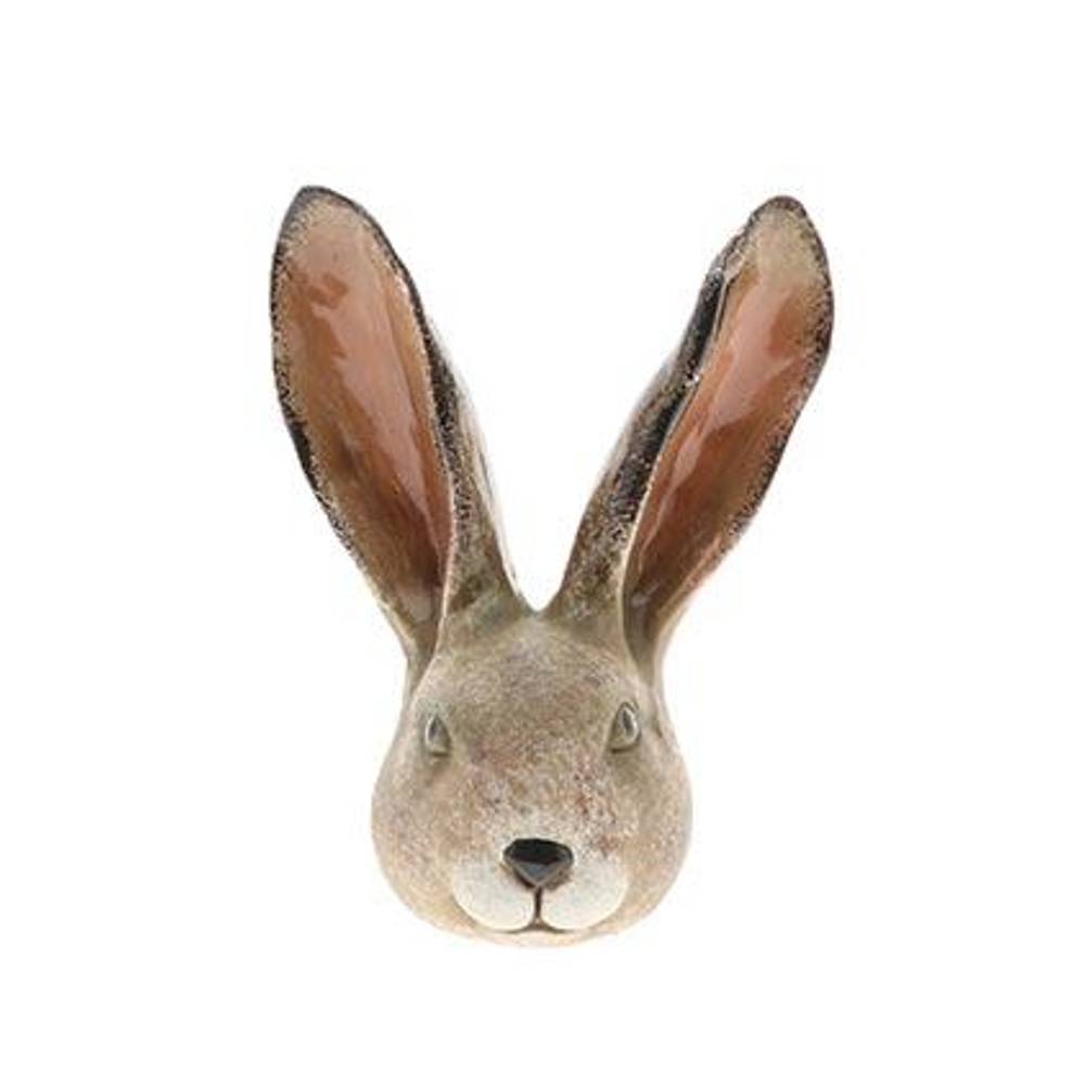 Osterhase Kopf braun D10.5cm H12.5cm