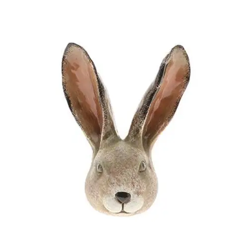 Osterhase Kopf braun D10.5cm H12.5cm