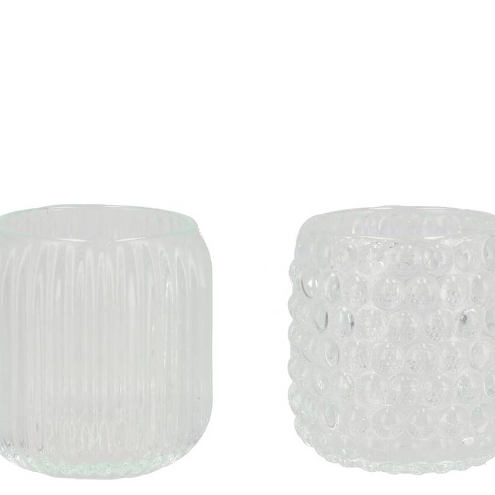 Glas Teelicht Roman klar D09cm H09cm