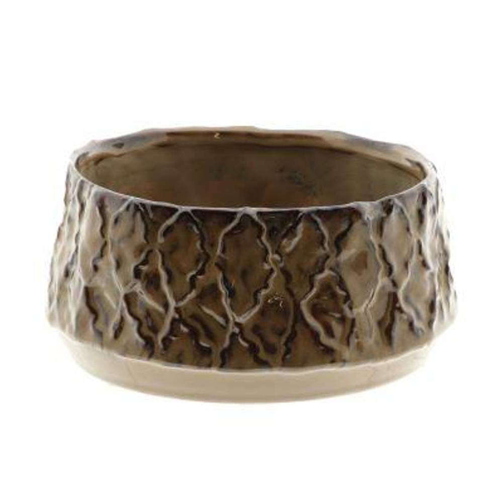 Keramik Schale Zaria braun D19cm H09cm