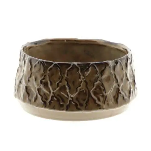 Keramik Schale Zaria braun D19cm H09cm