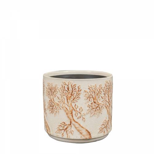 Keramik Übertopf Soul creme D11cm H11cm 