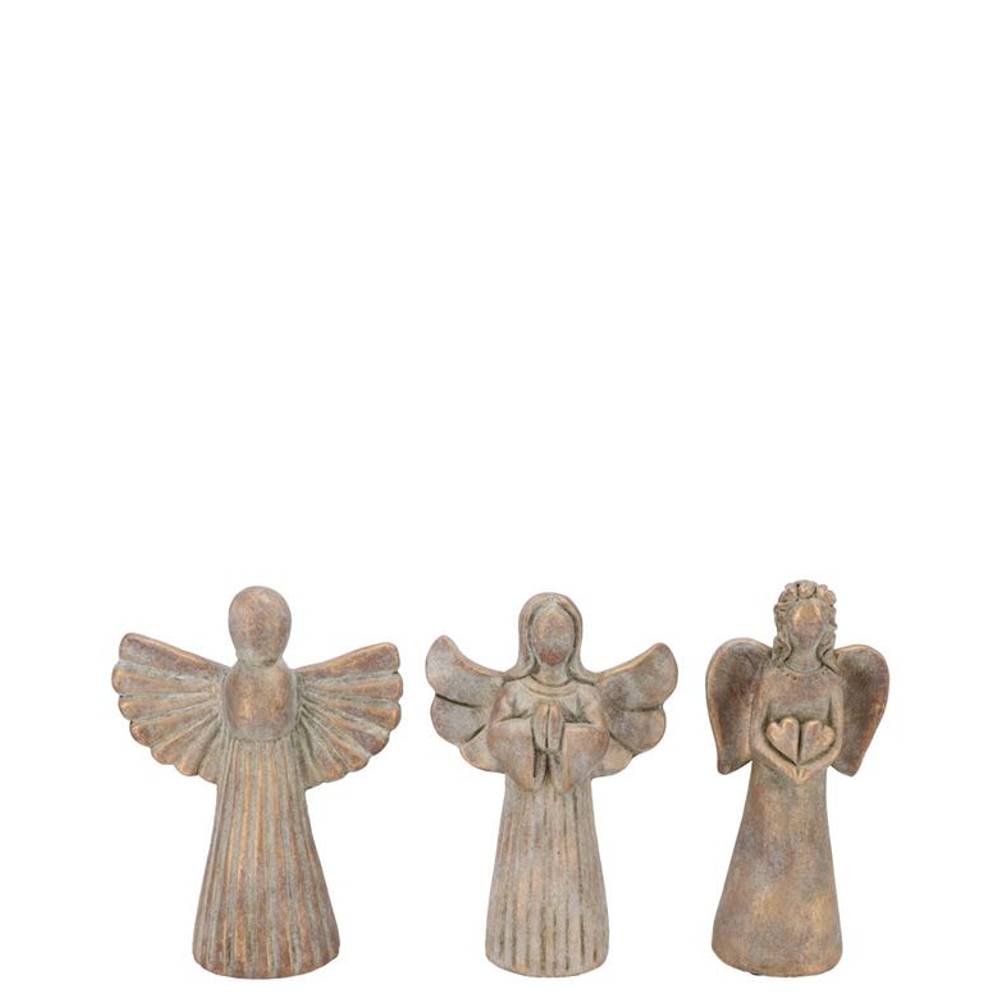 Beton Engel Wings mix gold 09x06x16cm