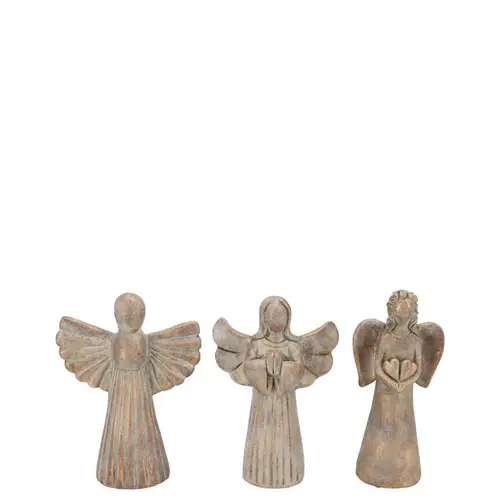 Beton Engel Wings mix gold 09x06x16cm