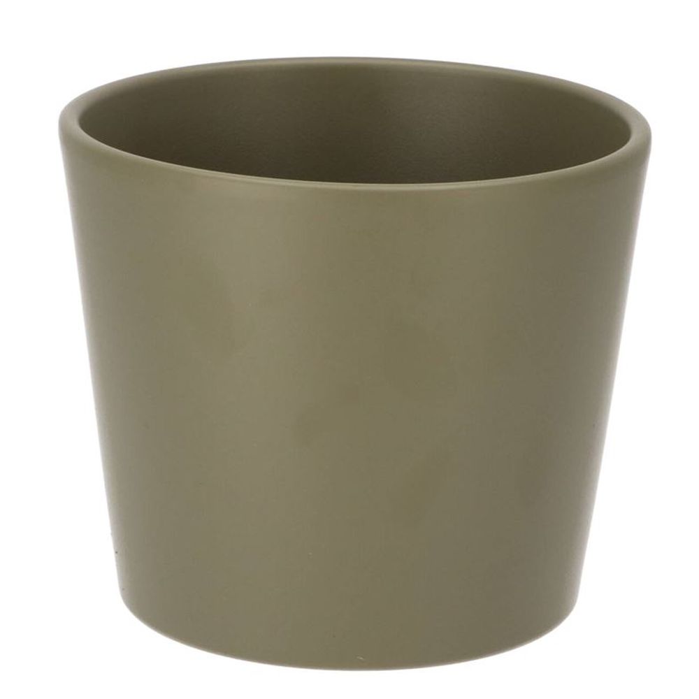 Keramik Orchidee Übertopf Kapern grün D15cm