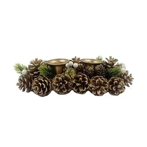 Kerzenständer Beere natur L31cm