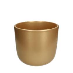 Keramik Topf Davina gold D18.5cm H15.5cm