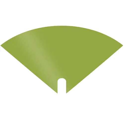 Tüte Moon Isa hell grün 30x30cm x50