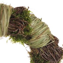 Kranz Heu/Moos/Birke D25cm (N334)
