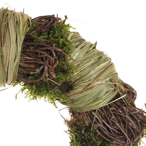 Kranz Heu/Moos/Birke D25cm (N334)