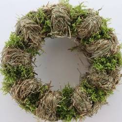 Kranz Heu/Moos/Birke D25cm (N334)