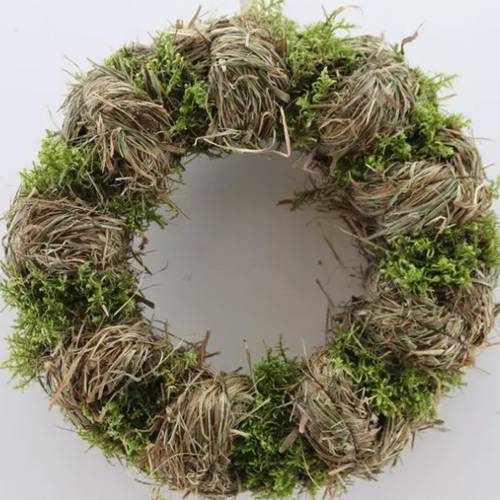 Kranz Heu/Moos/Birke D25cm (N334)