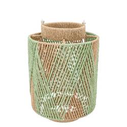 Laterne Gaby grün 18x28cm 