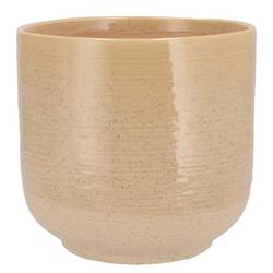 Keramik Übertopf Neva sand 18x18x17cm