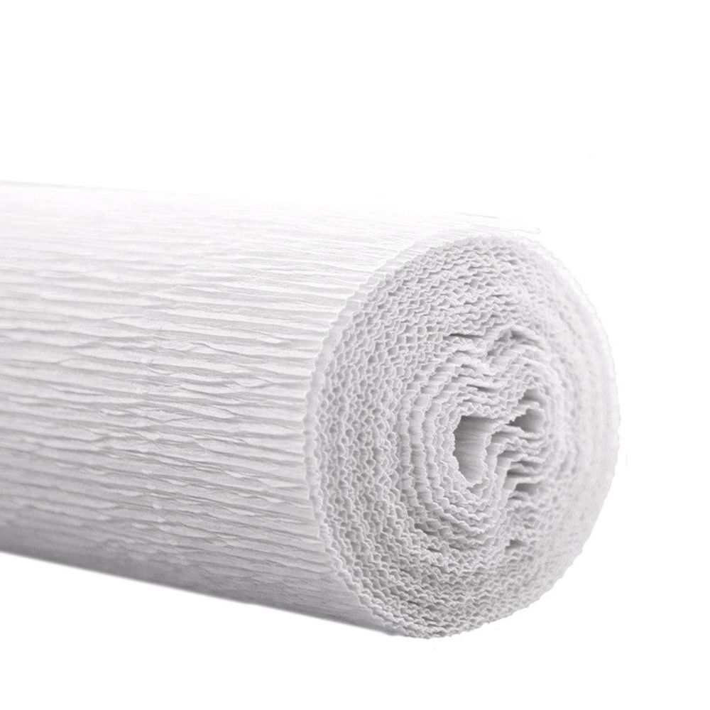 Papier Rolle 50cm Krepppapier weiss 2.5m