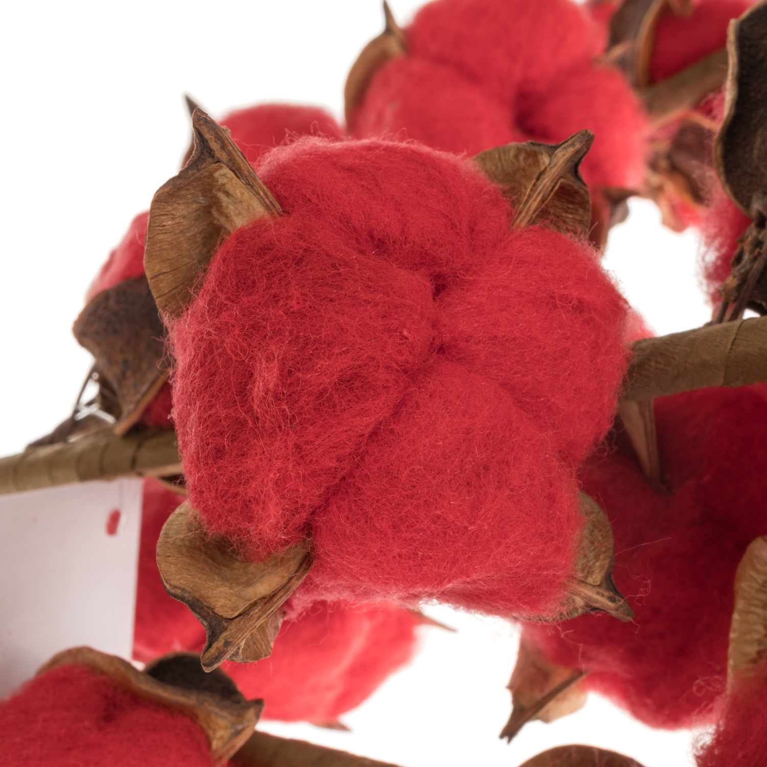 Baumwolle rot L60cm 9bl