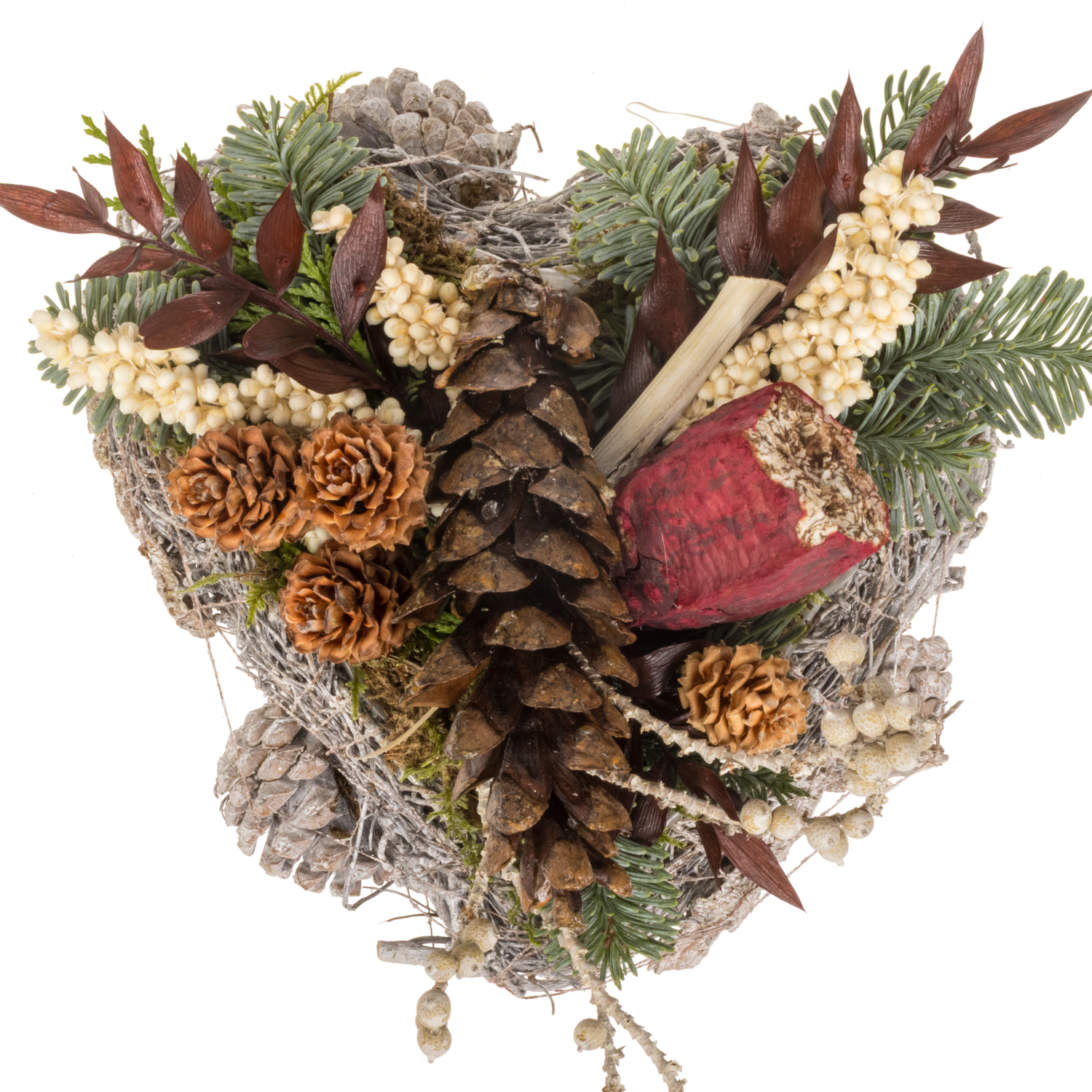 Herz Korb Natur 20x20cm (3630)