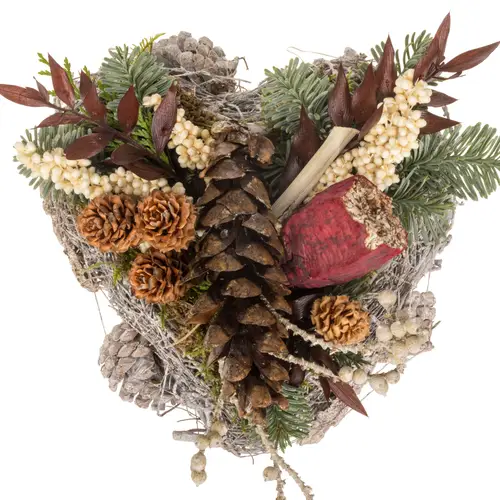 Herz Korb Natur 20x20cm (3630)