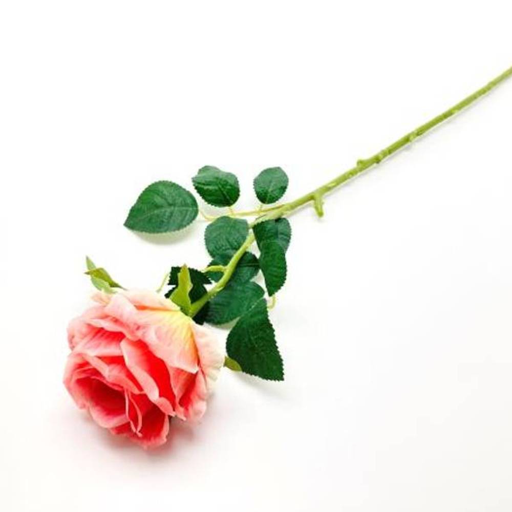 Seiden Rose dunkel rosa L65cm