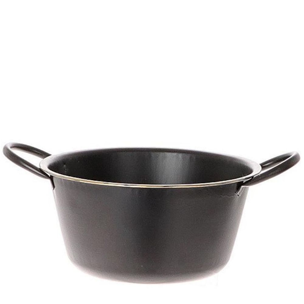 Zink Basin schwarz D21.5cm H10cm