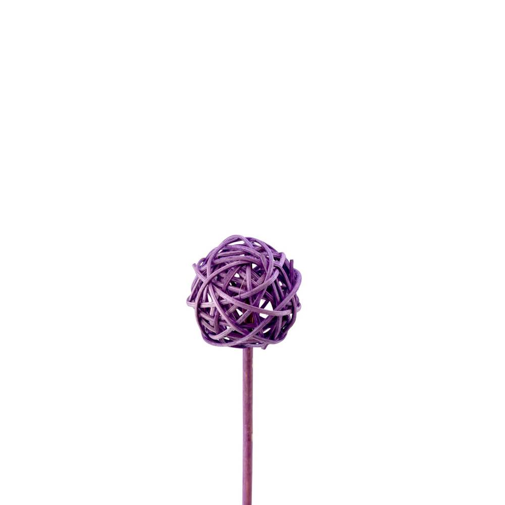 Bruceball auf Stab lila L12cm D05cm