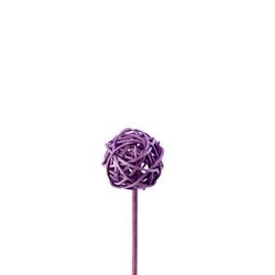 Bruceball auf Stab lila L12cm D05cm