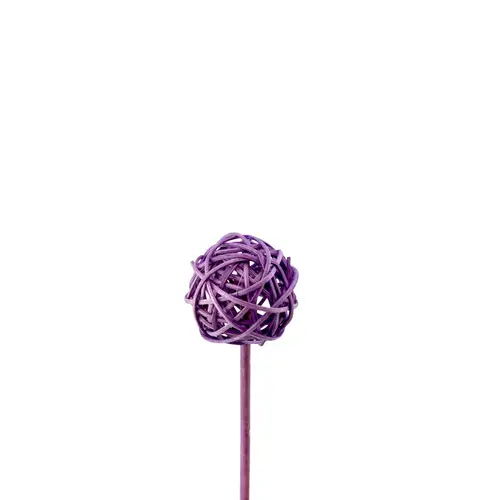 Bruceball auf Stab lila L12cm D05cm