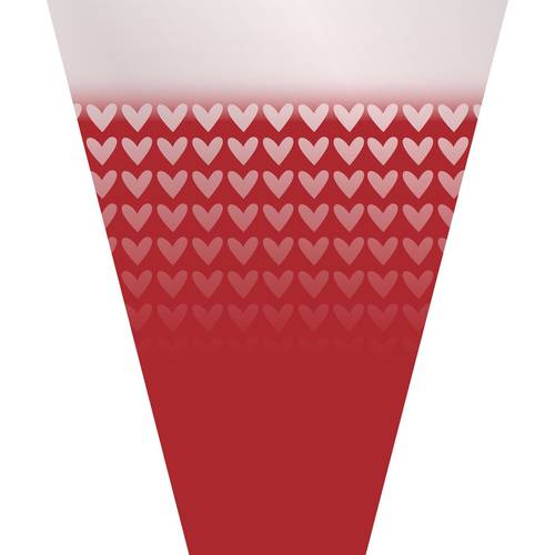 Tüte Desire rot PCR 40x30x12cm x50