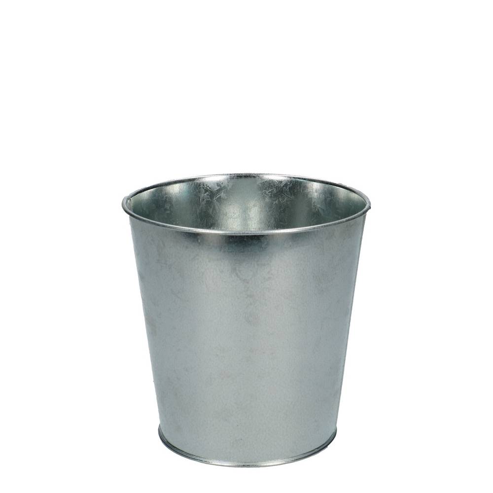 Zink Eimer silber D13cm H13cm