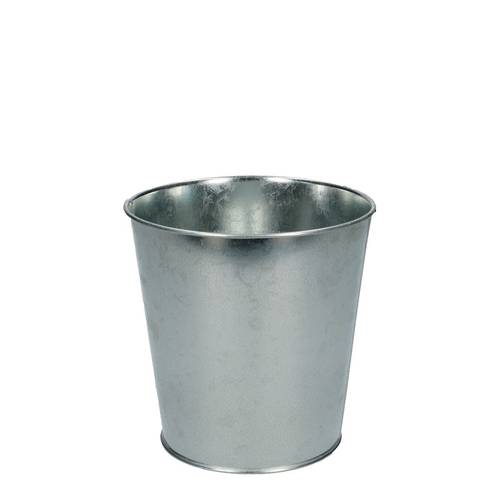 Zink Eimer silber D13cm H13cm