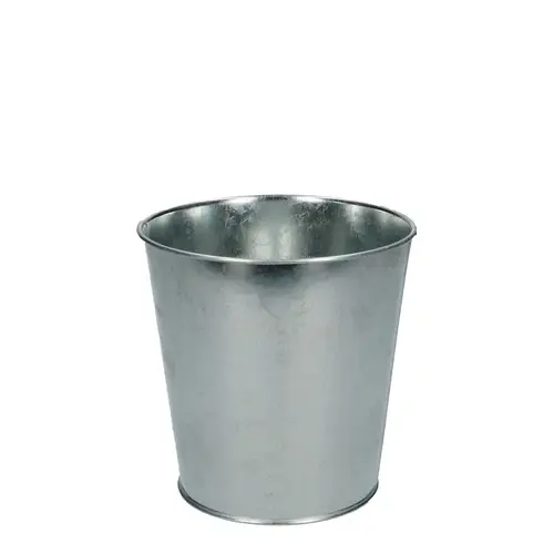 Zink Eimer silber D13cm H13cm