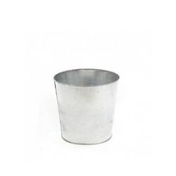 Zink Eimer silber D13cm H13cm