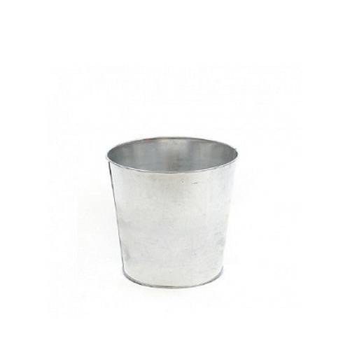Zink Eimer silber D13cm H13cm