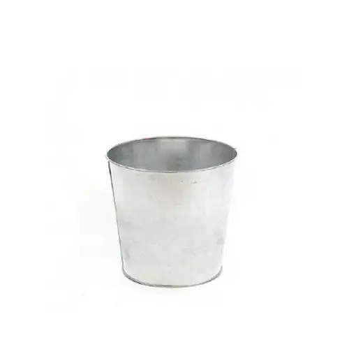 Zink Eimer silber D13cm H13cm