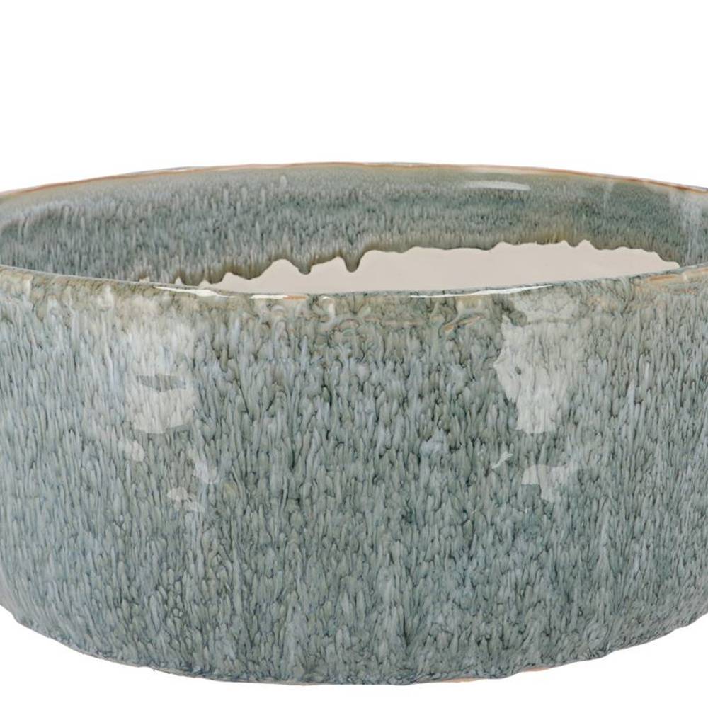 Keramik Schale Iron Stone blau 36x36x15cm