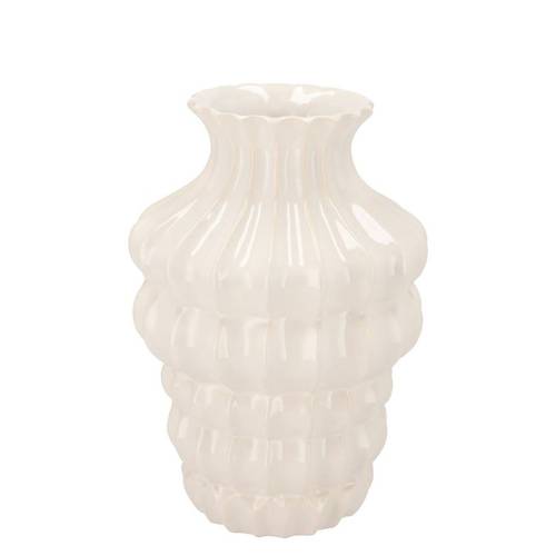 Keramik Vase Dunja weiss 16x16x20cm