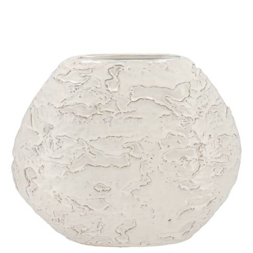 Keramik Vase Mika Nordic weiss 12x28x22cm