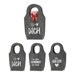 Geschenktasche Filz grau 27x38x10cm